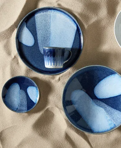 Denby Studio Blue Accent Set Of 4 Small Plates In No Color