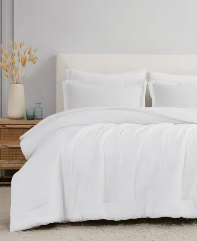 Brooklyn Loom Brookyln Loom 100% Linen Cover 3-pc. Comforter Set, Full/queen In White