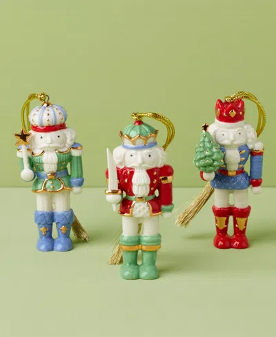 Lenox Christmas Nutcracker Ornaments, Set Of 3 In No Color