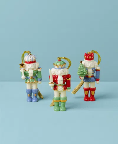 Lenox Christmas Nutcracker Ornaments, Set Of 3 In No Color
