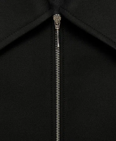 Mango Women's Zip Straight-cut Coat In Black
