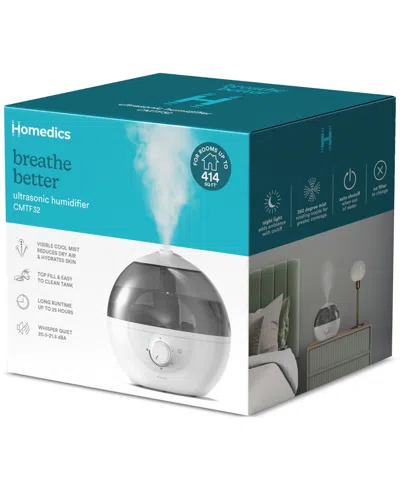 Homedics 0.63-gallon Ultrasonic Humidifier, Cmtf32 In White