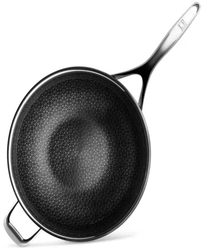 Livwell Diamondclad 7-pc. Hybrid Nonstick Stainless Steel Frypan And Wok Set In Silver