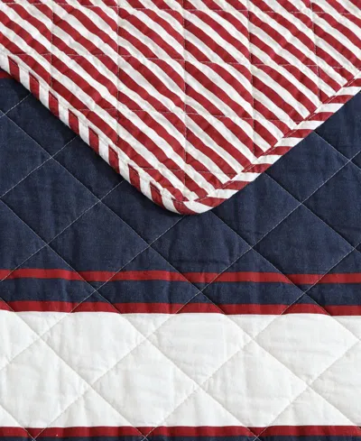 Nautica Wesley Reversible 3 Piece Quilt Set, Full/queen In Navy