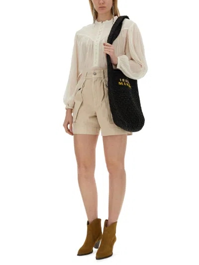 Isabel Marant Jelian Shorts In Neutral
