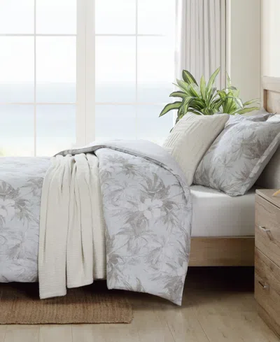 Tommy Bahama Home Beachway Blooms Reversible 3-pc. Comforter Set, King In Day Grey