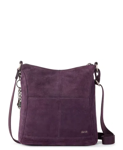 The Sak Women's Lucia Leather Crossbody Bag In Aubergine Suede