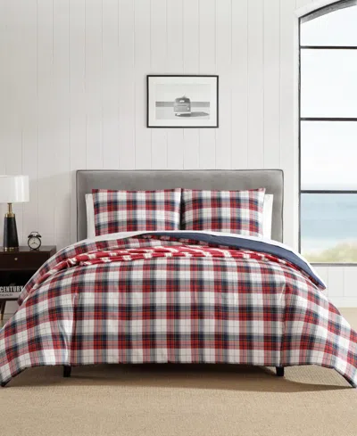 Nautica Rosedale Embossed Comforter Sets In Red Sail,navy