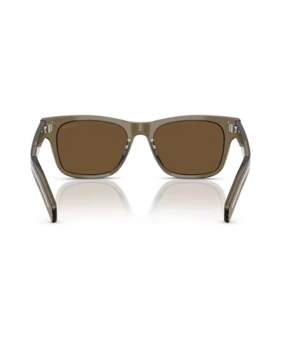 Prada Man Sunglass Pr A17s In Transparent Terra