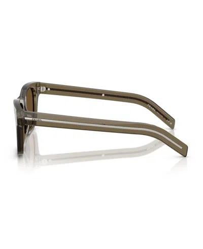 Prada Man Sunglass Pr A17s In Transparent Terra