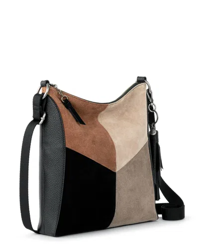The Sak Lucia Crossbody In Neutral Suede Block