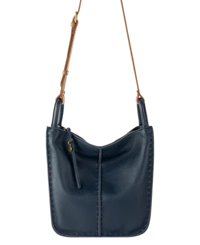 The Sak Los Feliz Leather Crossbody Bag In Indigo
