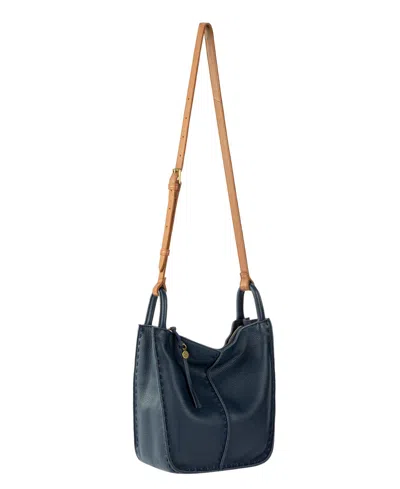 The Sak Los Feliz Leather Crossbody Bag In Indigo