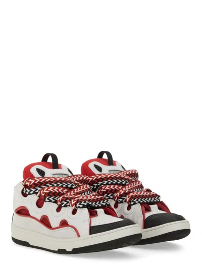 Shop Lanvin Men Sneaker "curb" In White