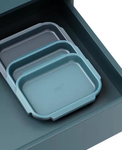Joseph Joseph Nest Bake 3pc Non-stick Baking Tray Set In Blue