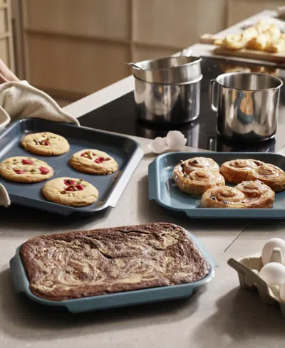 Joseph Joseph Nest Bake 3pc Non-stick Baking Tray Set In Blue