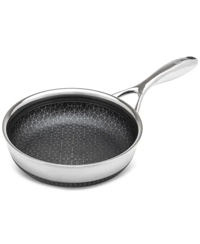 Livwell Diamondclad 8" Hybrid Nonstick Stainless Steel Frying Pan With Tempered Glass Lid In Silver