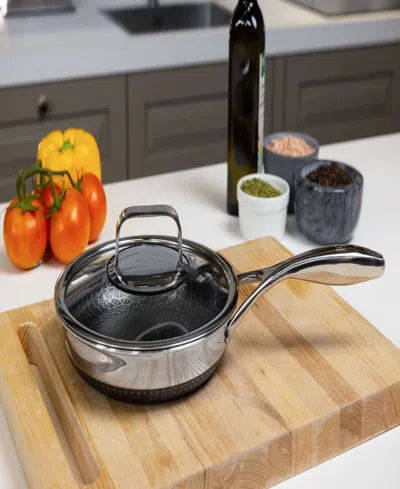 Livwell Diamondclad 8" Hybrid Nonstick Stainless Steel Frying Pan With Tempered Glass Lid In Silver