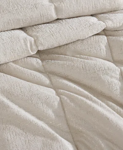 Kenneth Cole New York Banks Velvet Comforter Sets In Ivory