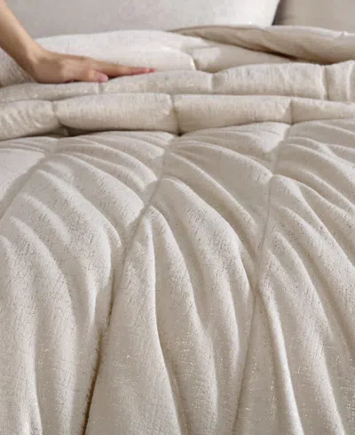 Kenneth Cole New York Banks Velvet Comforter Sets In Ivory
