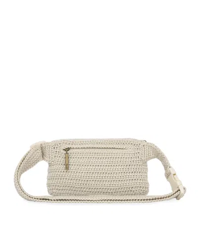 The Sak Caraway Crochet Small Belt Bag In Natural Strawberries
