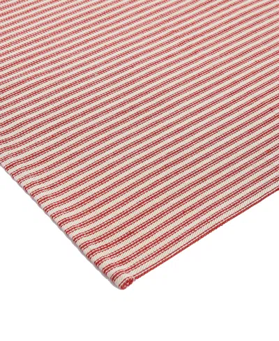 Avanti Merry Polyester 8 Piece Placemats/napkins Set In Red