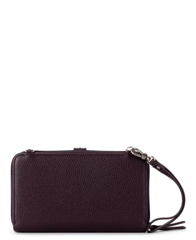 The Sak Iris Smartphone Crossbody In Aubergine Suede