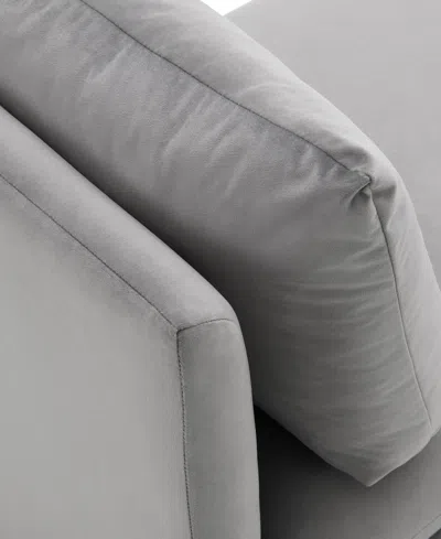 Abbyson Living Becca 28.5" Wood Upholstered Daybed In Gray