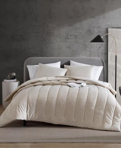 Kenneth Cole New York Banks Velvet Comforter Sets In Ivory