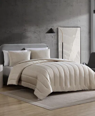 Kenneth Cole New York Banks Velvet Comforter Sets In Ivory