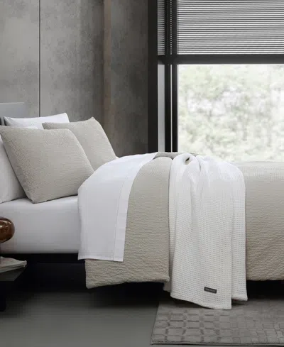Vera Wang Puckered Texture 3-pc. Comforter Set, Queen In Silver Leaf