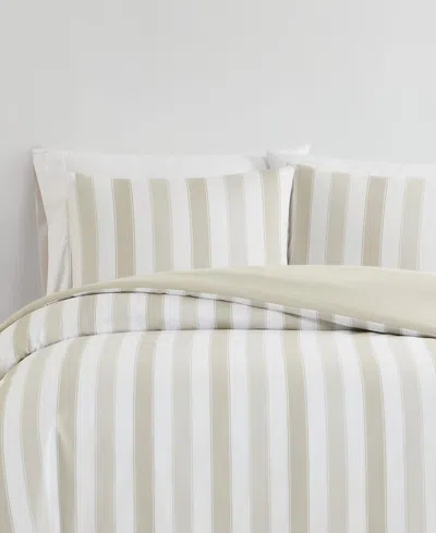 Truly Soft Aiden Stripe 3-pc. Comforter Set, Full/queen In Beige,white