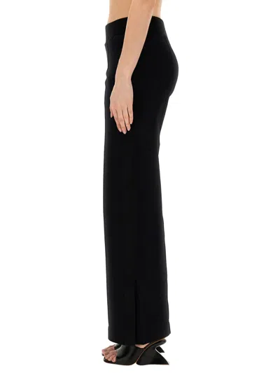 Off-white Pleated Wool-twill Wide-leg Pants In Black