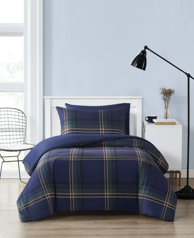 Truly Soft Bronson Plaid 2-pc. Comforter Set, Twin/twin Xl In Navy