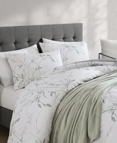 Kenneth Cole New York Ink Wash Vine 4-pc. Comforter Set, Full/queen In Washed Green