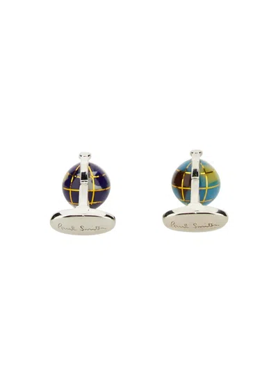 Paul Smith Men "globe" Cufflinks In Multicolor