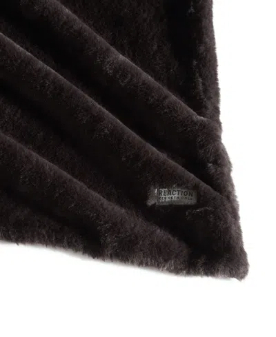 Kenneth Cole New York Solid Throw, 60" X 50" In Ganache Brown