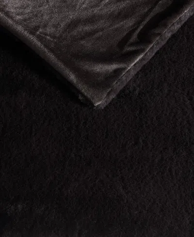 Kenneth Cole New York Solid Throw, 60" X 50" In Ganache Brown