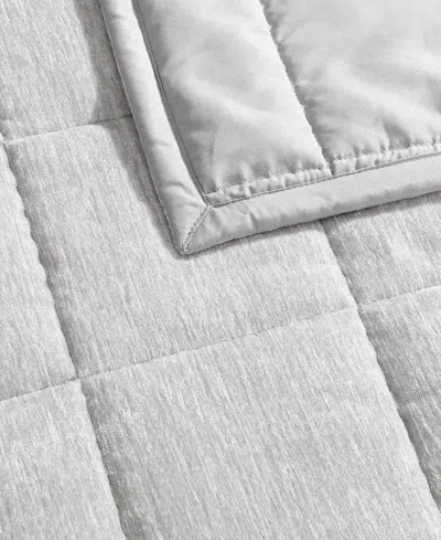 Vera Wang Chenille Box Solid Quilt Sets In Silver Grey