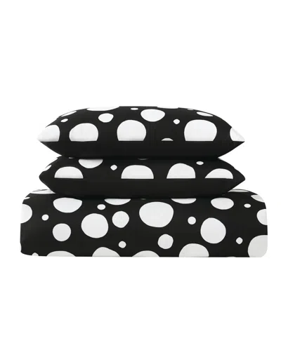 Truly Soft Sophia Dot 3-pc. Comforter Set, Full/queen In Black,white