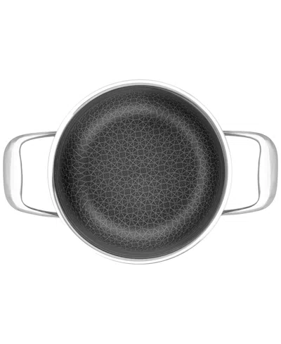 Livwell Diamondclad 3-qt. Hybrid Nonstick Stainless Steel Pot And Lid In Silver,black