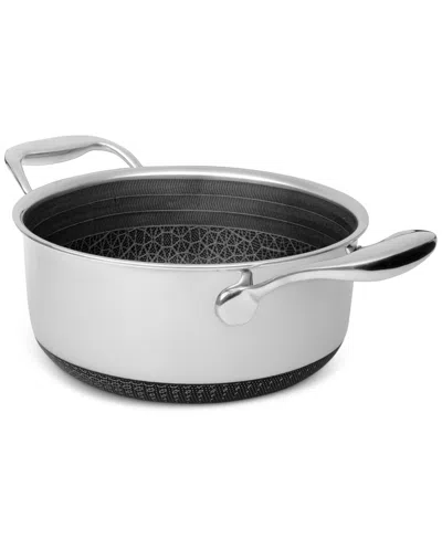 Livwell Diamondclad 3-qt. Hybrid Nonstick Stainless Steel Pot And Lid In Silver,black