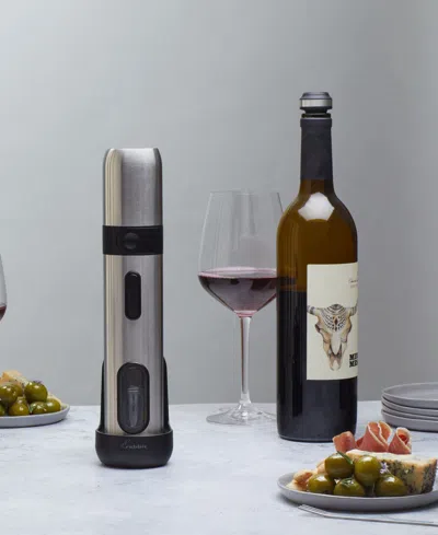 Rabbit Electric Corkscrew And Preserver, Stainless Steel In Silver