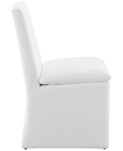 ABBYSON LIVING 36" WOOD MARA STAIN-RESISTANT FABRIC DINING CHAIR 