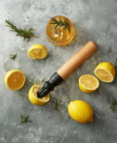 Rabbit 3-in 1 Cocktail Garnish Tool In Black