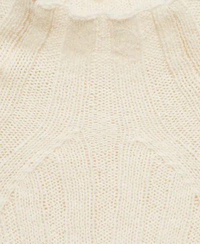 Mango Straight Linen Blend Suit Trousers Vanilla In Ecru