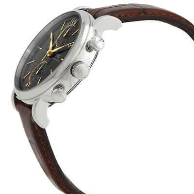 Pre-owned Iwc Schaffhausen Iwc Portofino Chronograph 39 Automatic Black Dial Men's Watch Iw391404