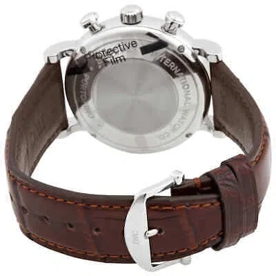 Pre-owned Iwc Schaffhausen Iwc Portofino Chronograph 39 Automatic Black Dial Men's Watch Iw391404
