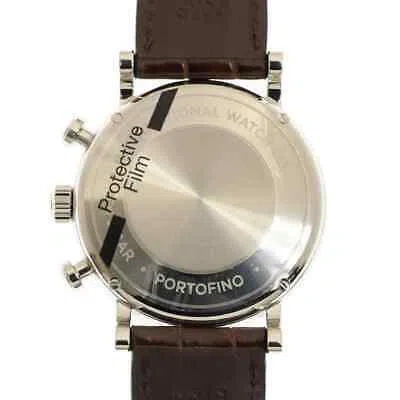 Pre-owned Iwc Schaffhausen Iwc Portofino Chronograph 39 Automatic Black Dial Men's Watch Iw391404