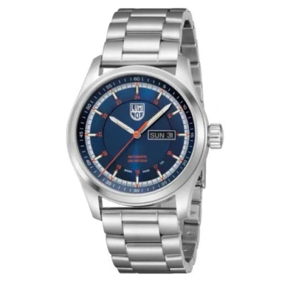 Pre-owned Luminox Xl.1904 Atacama Field Blue Dial 44mm Steel Day/date Automatic Mens Watch